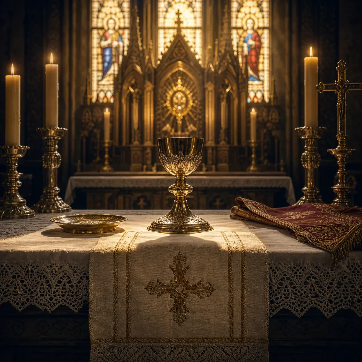 Illustration éditoriale de l'article « Eucharistie : pourquoi la messe est le coeur de la réponse catholique »