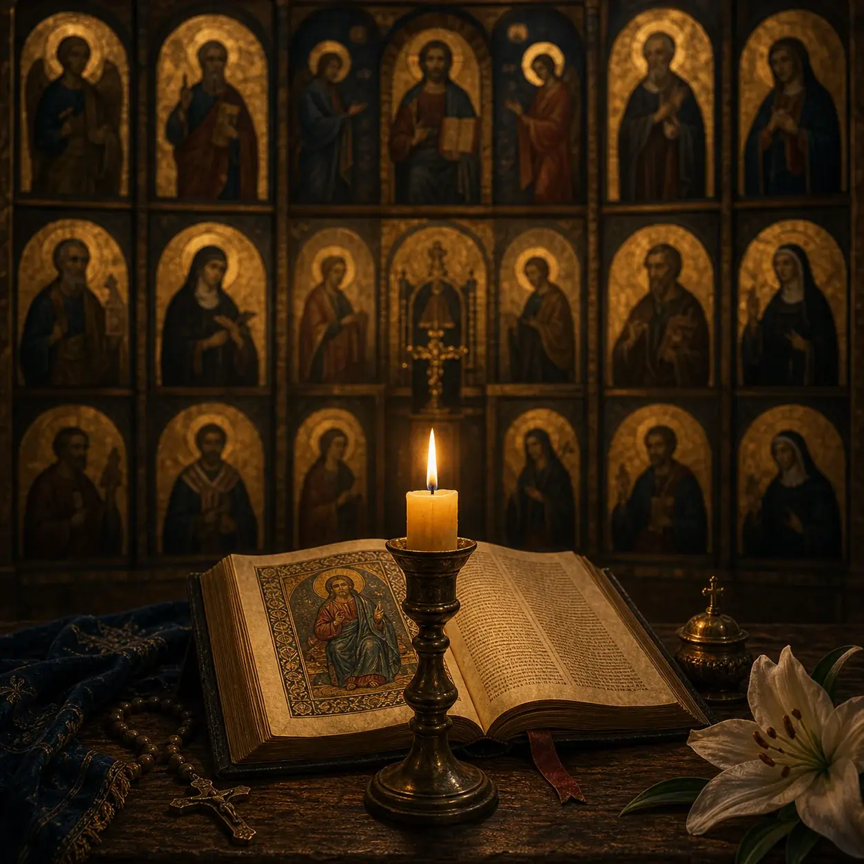 Illustration éditoriale de l'article « Les saints : témoins, non écrans entre Dieu et nous »
